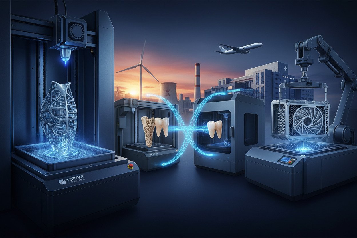 Druk metal — zastosowania w lotnictwie, medycynie i energetyce