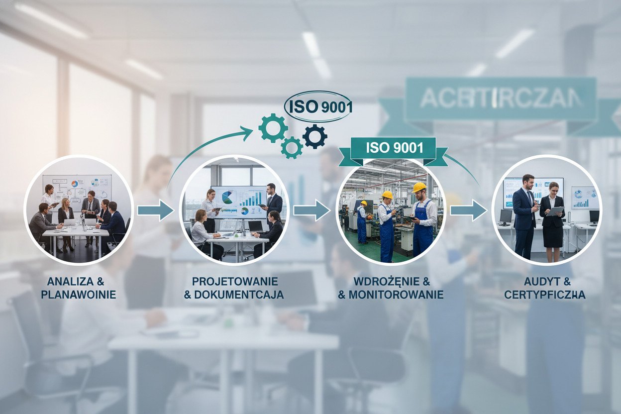 Procedura wdrożenia ISO 9001 — etapy od analizy do audytu ISO