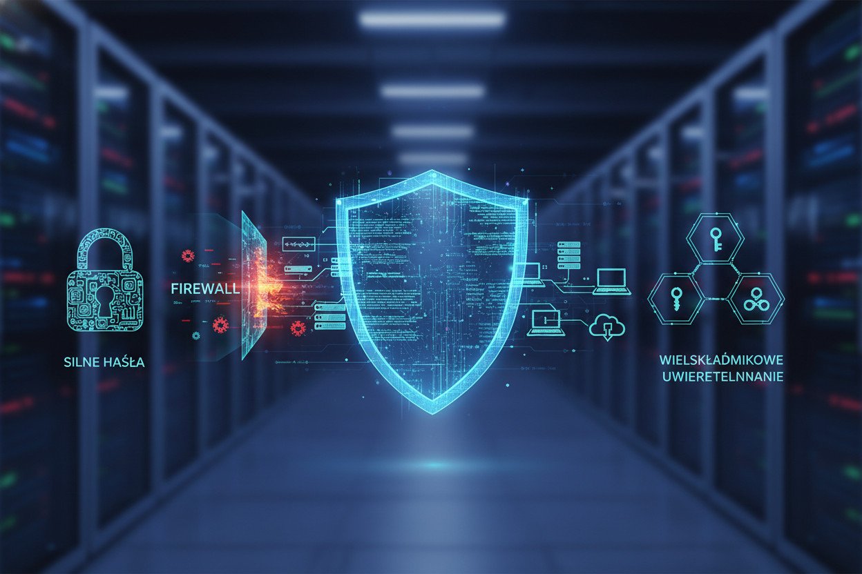 Silne hasła, firewall i wieloskładnikowe uwierzytelnianie